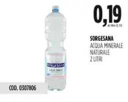 Carico Cash & Carry Sorgesana acqua minerale naturale offerta