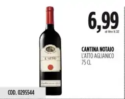 Carico Cash & Carry Cantina notaio l'atto aglianico offerta