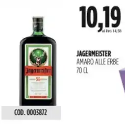 Carico Cash & Carry Jagermeister amaro alle erbe offerta