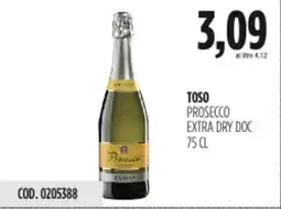 Carico Cash & Carry Toso prosecco extra dry doc offerta