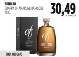 Carico Cash & Carry Bonollo grappa of amarone barrique offerta