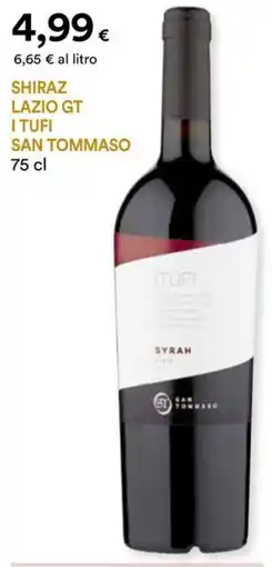 Unicoop Etruria Shiraz lazio GT i tufi SAN TOMMASO offerta