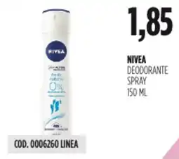 Carico Cash & Carry Nivea deodorante spray offerta