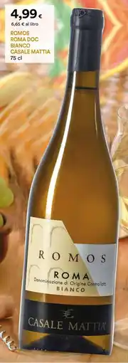 Unicoop Etruria Romos roma doc bianco CASALE MATTIA offerta