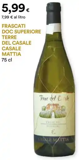 Unicoop Etruria Frascati doc superiore terre del casale CASALE MATTIA offerta