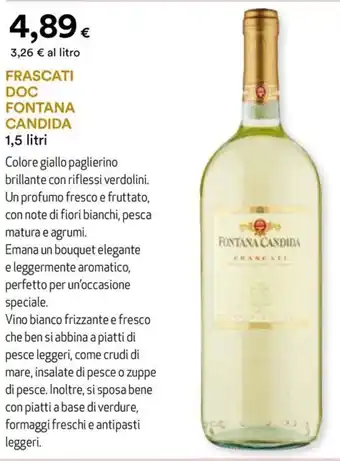 Unicoop Etruria Frascati DOC FONTANA CANDIDA offerta