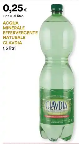Unicoop Etruria Acqua minerale effervescente naturale CLAVDIA offerta
