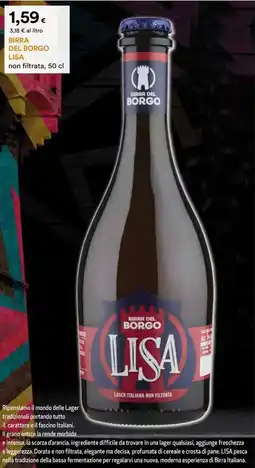 Unicoop Etruria Birra del borgo lisa offerta