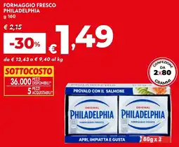 Bennet Formaggio fresco PHILADELPHIA offerta