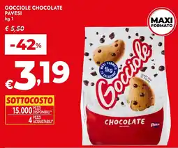 Bennet Gocciole chocolate PAVESI offerta