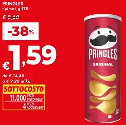 Bennet Pringles offerta