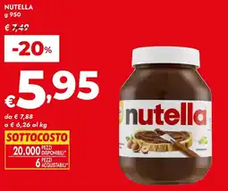 Bennet Nutella offerta