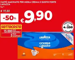Bennet Caffè macinato per moka crema e gusto forte LAVAZZA offerta