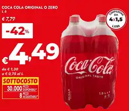 Bennet Coca cola original o zero offerta