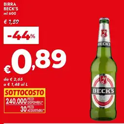 Bennet Birra BECK'S offerta