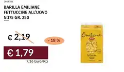 Prezzemolo e Vitale Barilla emiliane fettuccine all'uovo n.175 offerta