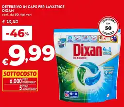 Bennet Detersivo in caps per lavatrice DIXAN offerta