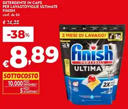 Bennet Detergente in caps per lavastoviglie ultimate FINISH offerta