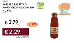 Prezzemolo e Vitale Kassaro passata di pomodoro siccagno bio offerta