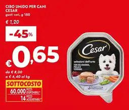 Bennet Cibo umido per cani CESAR offerta