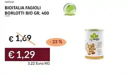 Prezzemolo e Vitale Bioitalia fagioli borlotti bio offerta