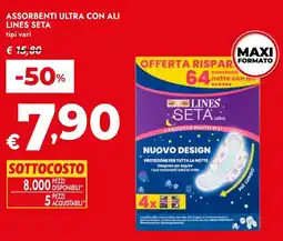 Bennet Assorbenti ultra con ali LINES SETA offerta