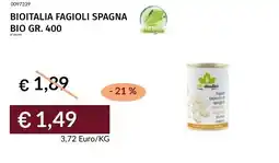 Prezzemolo e Vitale Bioitalia fagioli spagna bio offerta