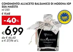 Bennet Condimento all'aceto balsamico di modena IGP SUA MAESTA offerta