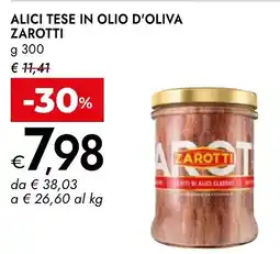 Bennet Alici tese in olio d'oliva ZAROTTI offerta