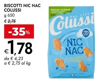 Bennet Biscotti nic nac COLUSSI offerta