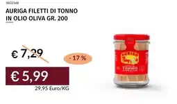 Prezzemolo e Vitale Auriga filetti di tonno in olio oliva offerta