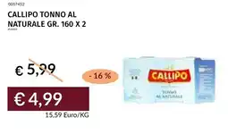 Prezzemolo e Vitale Callipo tonno al naturale offerta