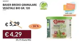 Prezzemolo e Vitale Bauer brodo granulare vegetale bio offerta