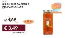 Prezzemolo e Vitale Giu giu sugo salsiccia e melanzane offerta