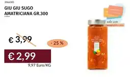 Prezzemolo e Vitale Giu giu sugo amatriciana offerta