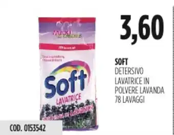 Carico Cash & Carry Soft detersivo lavatrice in polvere lavanda offerta