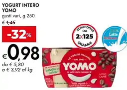 Bennet Yogurt intero YOMO offerta