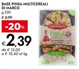 Bennet Base pinsa multicereali DI MARCO offerta