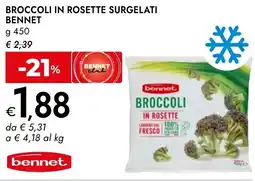 Bennet Broccoli in rosette surgelati BENNET offerta