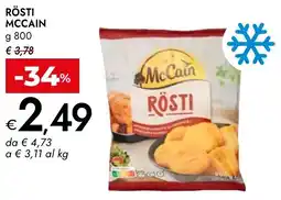 Bennet Rösti MCCAIN offerta
