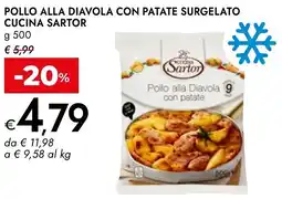 Bennet Pollo alla diavola con patate surgelato CUCINA SARTOR offerta