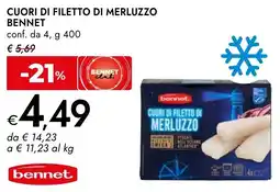 Bennet Cuori di filetto di merluzzo BENNET offerta