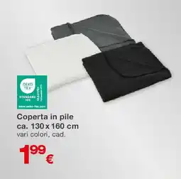 KiK Coperta in pile ca. 130 x 160 cm offerta
