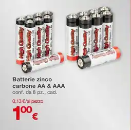 KiK Batterie zinco carbone AA & AAA offerta