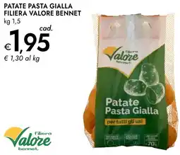 Bennet Patate pasta gialla filiera valore BENNET offerta