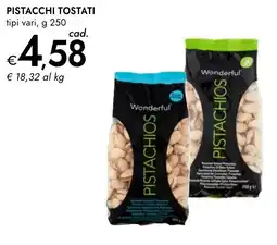 Bennet Pistacchi tostati Wonderful offerta