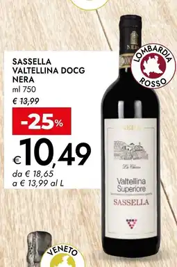 Bennet Sassella valtellina DOCG NERA offerta