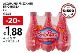 Bennet Acqua più frizzante BRIO ROSSA offerta