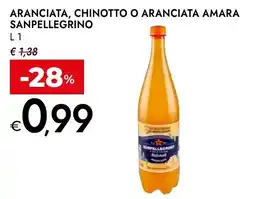 Bennet Aranciata, chinotto o aranciata amara SANPELLEGRINO offerta
