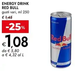 Bennet Energy drink RED BULL offerta